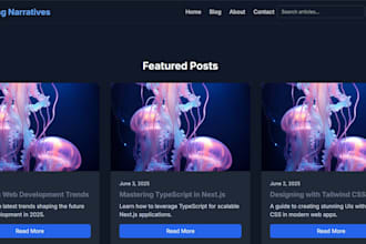 build a stunning blog website using nextjs, wordpress