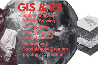 digitize geographical data using gis and make maps