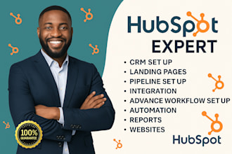 hubspot expert crm email marketing automation workflow website zoho developer
