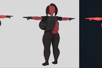 form 3d nsfw model from 2d,game ready vrchat girl 3d character,sfw furry cartoon