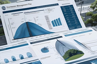 create stormwater management and drainage plan along with all the calculations