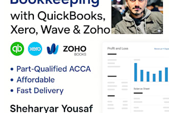 do accurate bookkeeping in quickbooks, xero, wave, odoo or zoho books