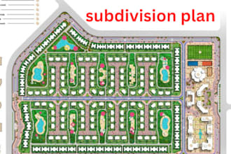 design precise land subdivisions and site plans with professional autocad layout