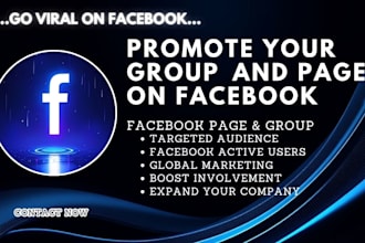 promote and market your facebook group members grow in USA, UK