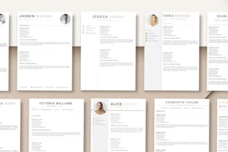 create a professional editable modern infographic cv resume that is ats friendly