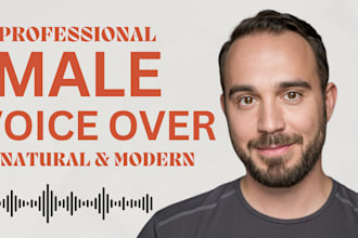 record a deep american male voice over for commercials,youtube, narration acting