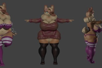 vrchat furry rig,3d modelling unity file,blender animate nsfw,3d character anime