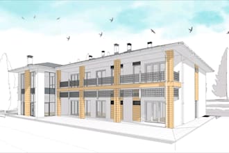 do 2d plan blueprints drawing 3d house floorplan elevation permit and 3d model