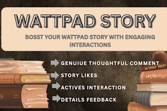 read and interact with your ao3 or wattpad story, comment, followers