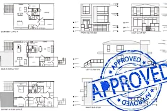 create home renovation and addition plans for city permit approval