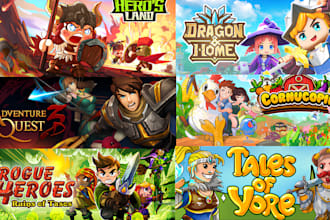 do steam capsule header game asset cover art game logo character design banner
