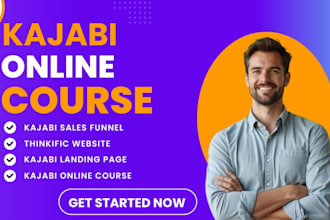 kajabi online course, kajabi sales funnel, kajabi landing page thickific website