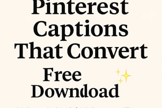 write 5 pinterest captions with SEO keywords for your etsy, blog or product pins