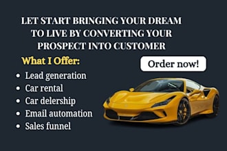 generate lead for your car rental service and automate your car rental website 2