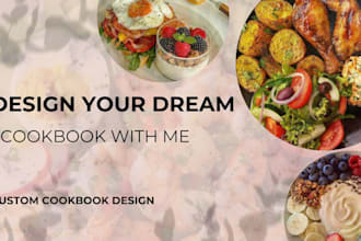 design and write cookbook, do cookbook recipe, meal plan, cookbook formatting