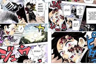 do anime manga comic in manga style webtoon comic page, nsfw comic art