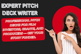do a winning and investors ready  pitch deck