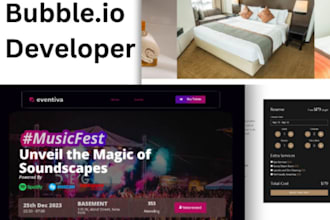 build bubble and adalo app saas mvp ai chatgpt integration plugin  music app