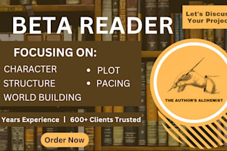 beta read and critique your novel promptly and in depth