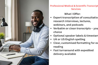 deliver accurate medical transcription of audio and video