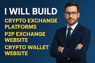 build crypto exchange platforms, p2p exchange website, crypto wallet website