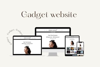 design a high converting shopify gadget and electronics website