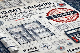 do architectural drawing stamped and detailed construction drawings for permit