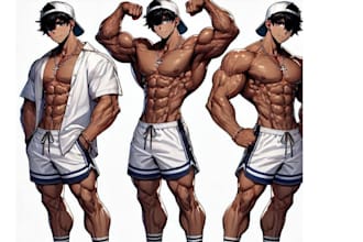 draw yaoi, bara, furry, gay commissions from anime, video games, ocs