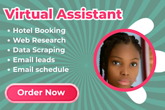 do data entry, data scraping, copy paste, email leads, web research