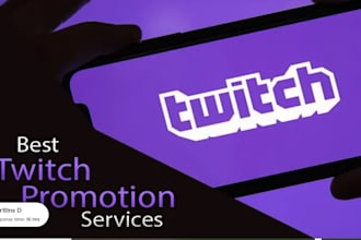do organic twitch promotion to bring twitch live viewers