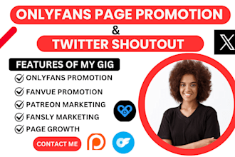do onlyfans promotion fansly fanvue patreon revenue traffic twitter shoutout