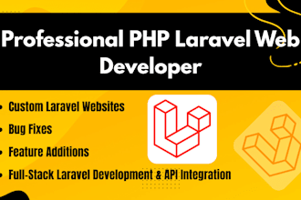 be your expert PHP laravel developer and build a modern laravel website