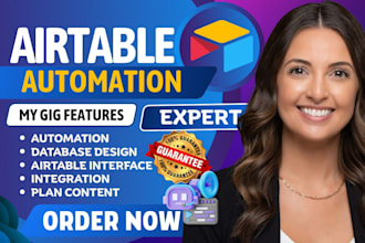 setup airtable, airtable database, airtable automation and airtable interface