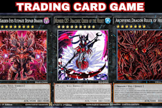 design trading card game tcg card template ttrpg card illustration card frame