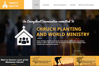 design church website, ministry, charity, christian, donation website