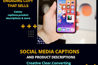 write catchy instagram captions and products descriptions