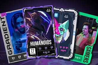 design custom card game art, board game cards, tarot cards, tcg card box design