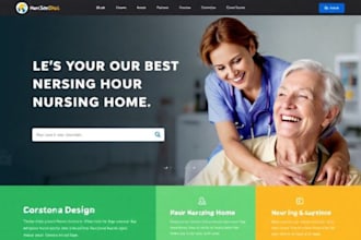 design home care website healthcare website assisted living elderly website