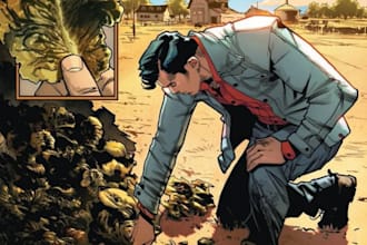 create stunning comic book manga pages or webtoon panels with dynamic art