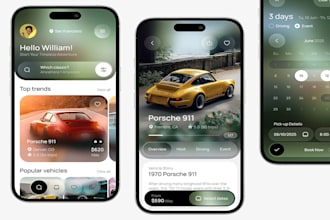 develop fleet management app, car rental app, car wash app with admin panel