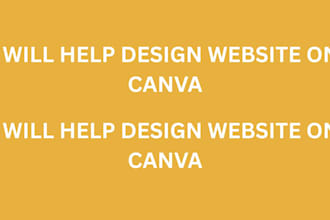 help design website on canva