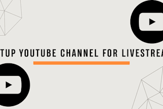 setup your youtube channel for livestream