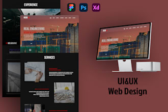design, landing page, figma, mobile adaptation, ui ux, responsive, redesign