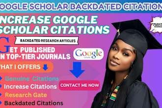 increase google scholar citations, boost, backdated citations on research gate