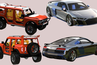 design custom 3d rc car model minicar 3d toy car chassis suspension print ready