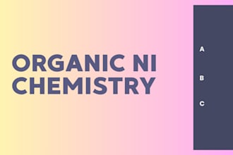 be the good organic chemistry training tutor and teacher