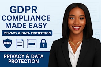 help you with gdpr compliance, privacy policy, cookie policy, data protectiom