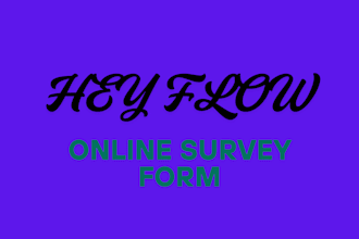 create online survey form using heyflow