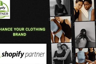 design a modern shopify website for your clothing brand