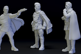 sculpt venerable character,human anime portrait for 3d printing,nsfw 3d toy,stl